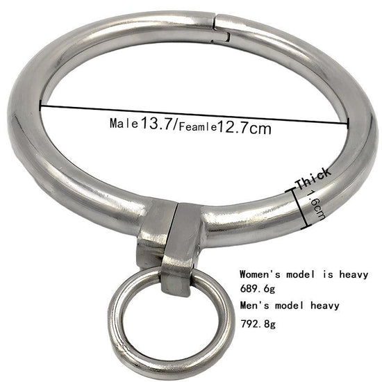 THORN GARDEN™ about 0.7kg 2cm thick stainless steel bdsm collar and free shipping