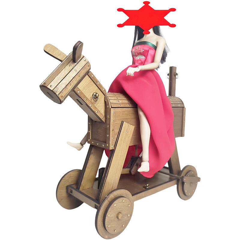THORN GARDEN™ Custom style handmade solid wood wooden donkey