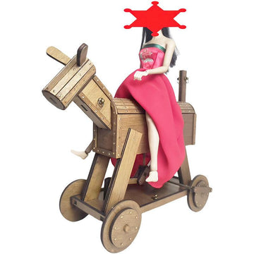 THORN GARDEN™ Custom style handmade solid wood wooden donkey