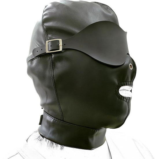 THORN GARDEN™ bdsm leather Hood with eye mask free shipping