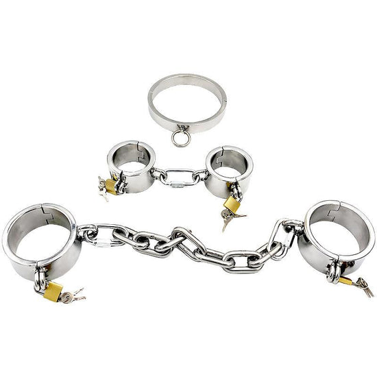 THORN GARDEN™ 6.17Ib 1.57in heigh Hand, foot and neck restraint set free shipping