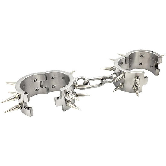 THORN GARDEN™ about 1.2kg 4cm high Stainless steel barbed handcuffs with free shipping