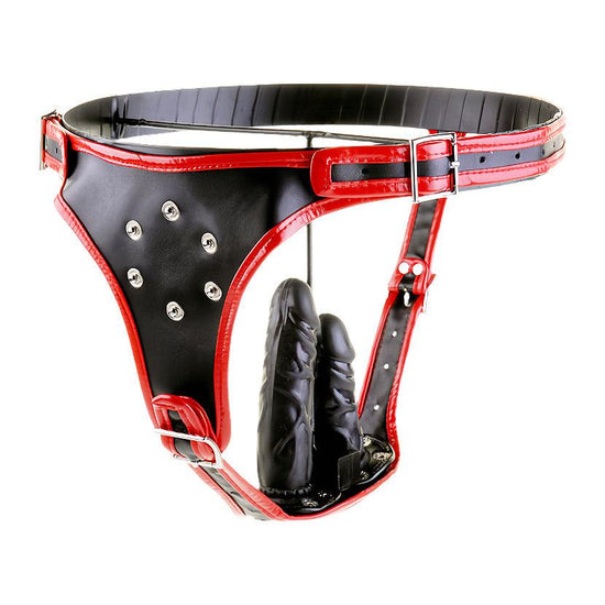 THORN GARDEN™ Removable dildo leather pants free shipping