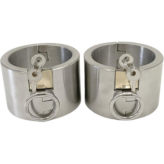 THORN GARDEN™ 1.1kg 5cm heigh Stainless steel padlock handcuffs free shipping