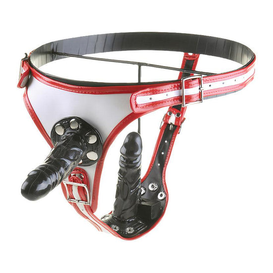 THORN GARDEN™ Removable dildo leather pants free shipping