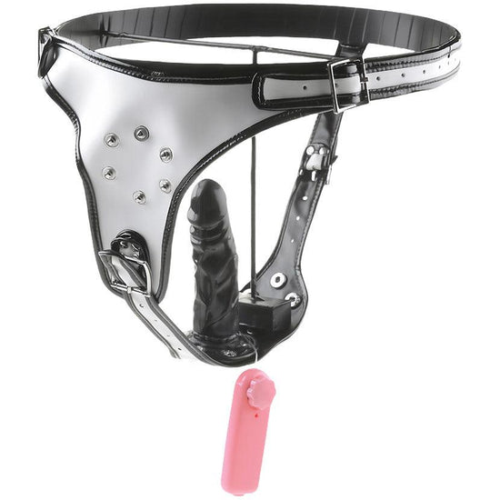 THORN GARDEN™ Detachable vibrating dildo leather pants free shipping