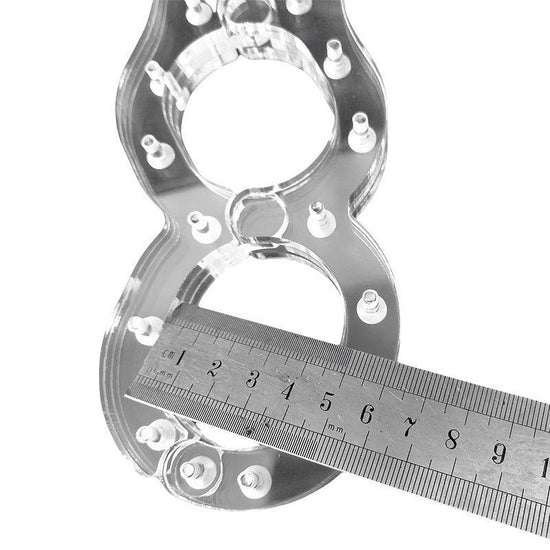 THORN GARDEN™ transparent straight bar wrists and ankles restraint free shipping