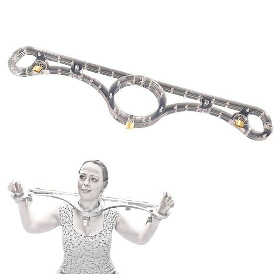 THORN GARDEN™ transparent straight bar wrists and neck restraint free shipping