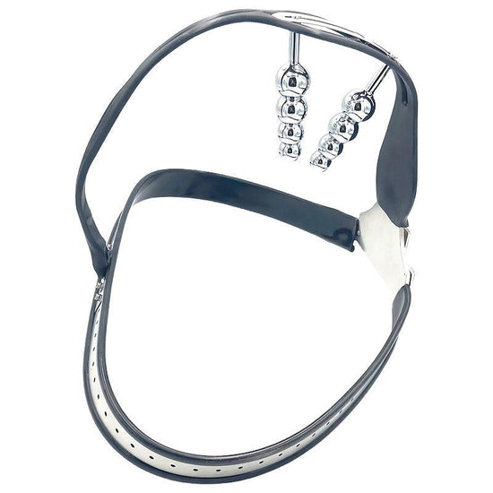 THORN GARDEN™ Stainless steel female chastity belt adapted anal plug vaginal plug