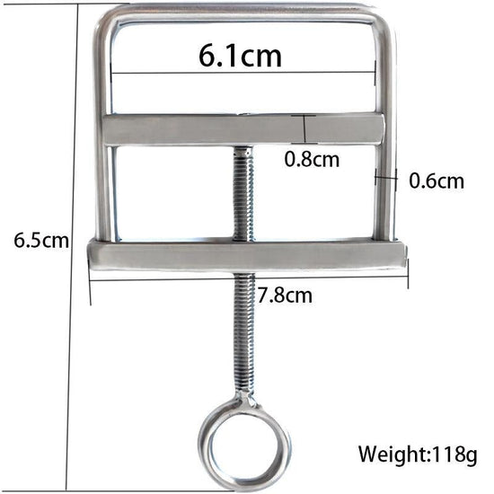 THORN GARDEN™ 118g Stainless Steel Scrotum Squeeze Clamps