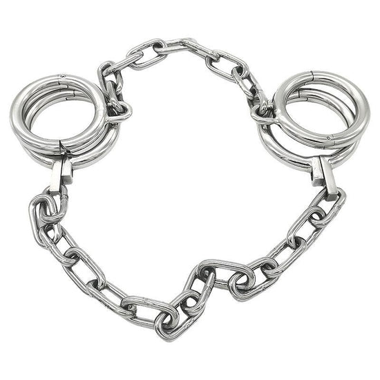 THORN GARDEN™ 1600g stainless steel bdsm handcuffs with chain and free shipping