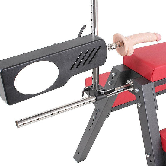 THORN GARDEN™ red leather bdsm horse bench- free shipping