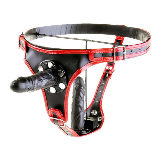 THORN GARDEN™ Removable dildo leather pants free shipping