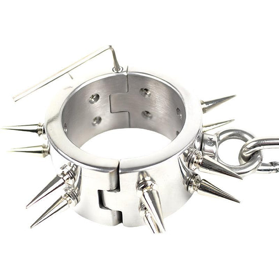 THORN GARDEN™ about 1.2kg 4cm high Stainless steel barbed handcuffs with free shipping