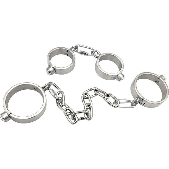 THORN GARDEN™ about 1kg height 2.5cm metal bondage ankle cuffs and free shipping