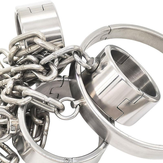 THORN GARDEN™ 4500g bdsm Stainless Steel Shackles Restraint Set and free shipping