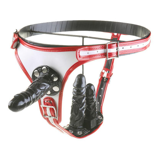 THORN GARDEN™ Removable dildo leather pants free shipping