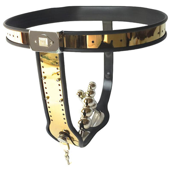 THORN GARDEN™ Titanium female chastity belt Can be used with anal and vaginal plugs