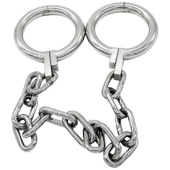 THORN GARDEN™ 1600g stainless steel bdsm handcuffs with chain and free shipping