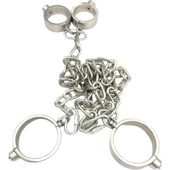 THORN GARDEN™ 3200g 2.5cm heigh Stainless Steel Hand, Foot and Neck Restraint Set