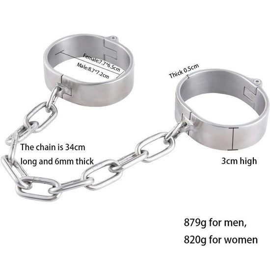 THORN GARDEN™ about 1kg height 3cm metal bodnage ankle cuffs and free shipping