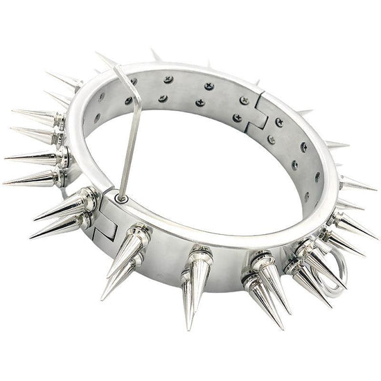 THORN GARDEN™ about 1.2kg 4cm high stainless steel bdsm collar and free shipping