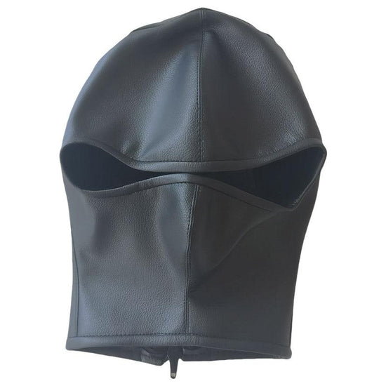 THORN GARDEN™ bondage PU leather hood with exposed eye sockets free shipping