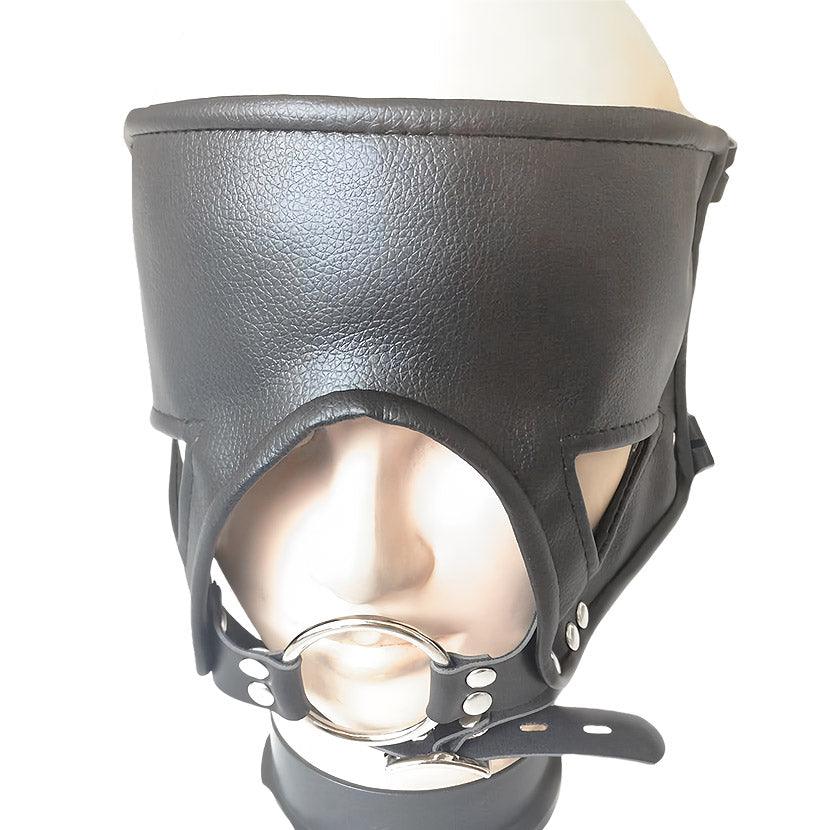 THORN GARDEN™ Leather Eye Mask Stainless Steel Split Ring Free Shipping