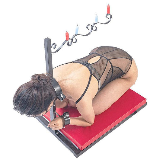 THORN GARDEN™ Restraint and Wax:Penalty kneeling metal restraint frame and free shipping