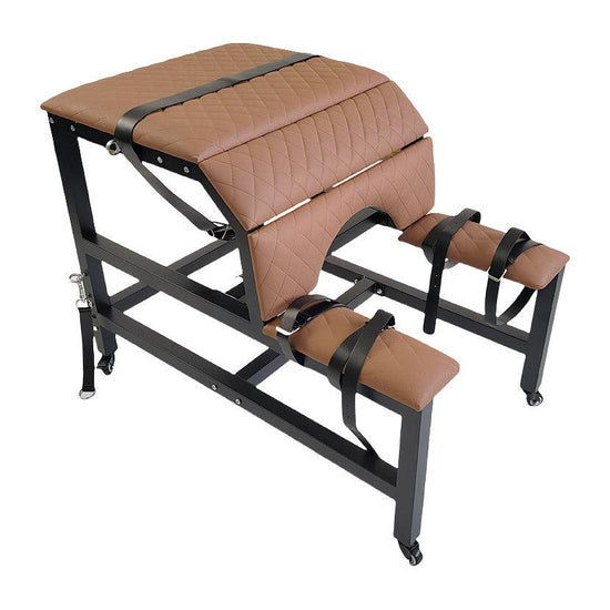 THORN GARDEN™ bdsm red leather spanking bench with wheels free shipping