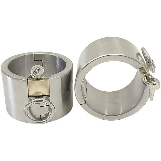 THORN GARDEN™ 1.1kg 5cm heigh Stainless steel padlock handcuffs free shipping