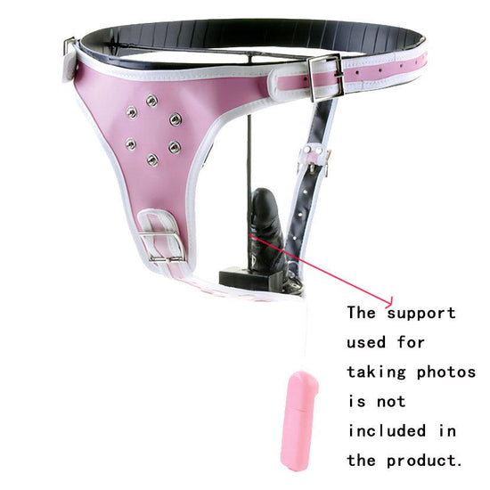 THORN GARDEN™ Detachable vibrating dildo leather pants free shipping