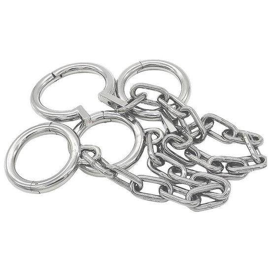 THORN GARDEN™ 1600g stainless steel bdsm handcuffs with chain and free shipping