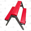 red leather bdsm horse bench