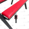 red leather bdsm horse bench