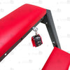 red leather bdsm horse bench