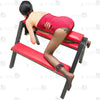 red leather bdsm horse bench
