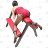 red leather bdsm horse bench