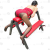 red leather bdsm horse bench
