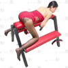 red leather bdsm horse bench