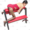red leather bdsm horse bench