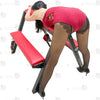 red leather bdsm horse bench