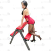red leather bdsm horse bench