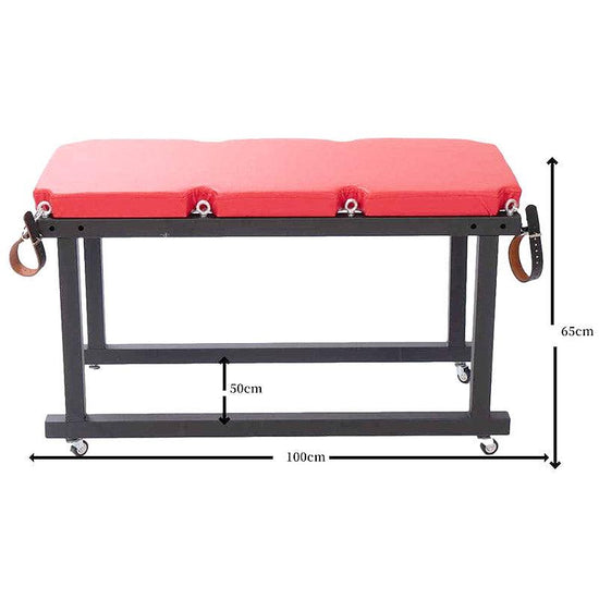 THORN GARDEN™ red leather movable bdsm bed - free shipping