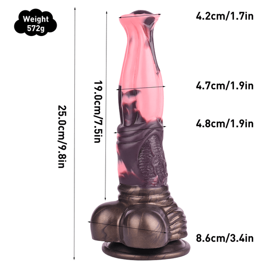THORN GARDEN™ 1.9in diameter 9.8in long Imitation horse sex machine dildo F188