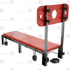 Height-adjustable knob mechanism detail view of the THORN GARDEN Folding BDSM Bondage Bench - TGXADPLUS highlighting the knob-adjusted upright board and height adjustable features