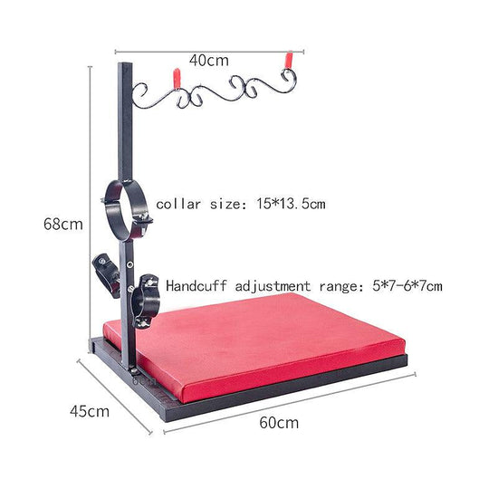 THORN GARDEN™ Restraint and Wax:Penalty kneeling metal restraint frame and free shipping