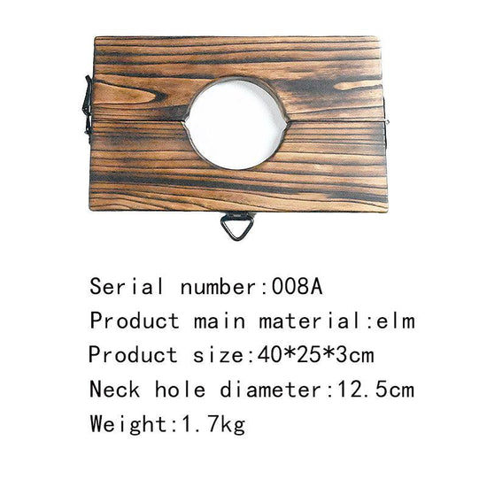 THORN GARDEN™ bdsm wooden neck bondage elm and free shipping