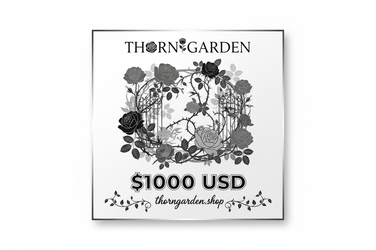 THORN GARDEN $1000 礼品卡
