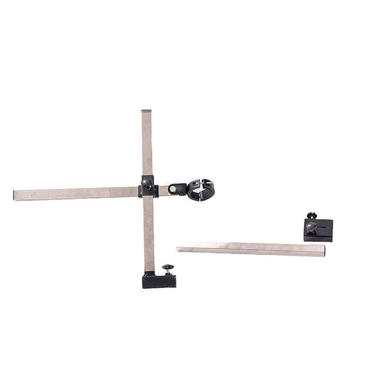 Studio product side view of the THORN GARDEN 3G Bondage Stockade with metalcuffs showcasing the heavy-duty restraint frame components against a clean white background